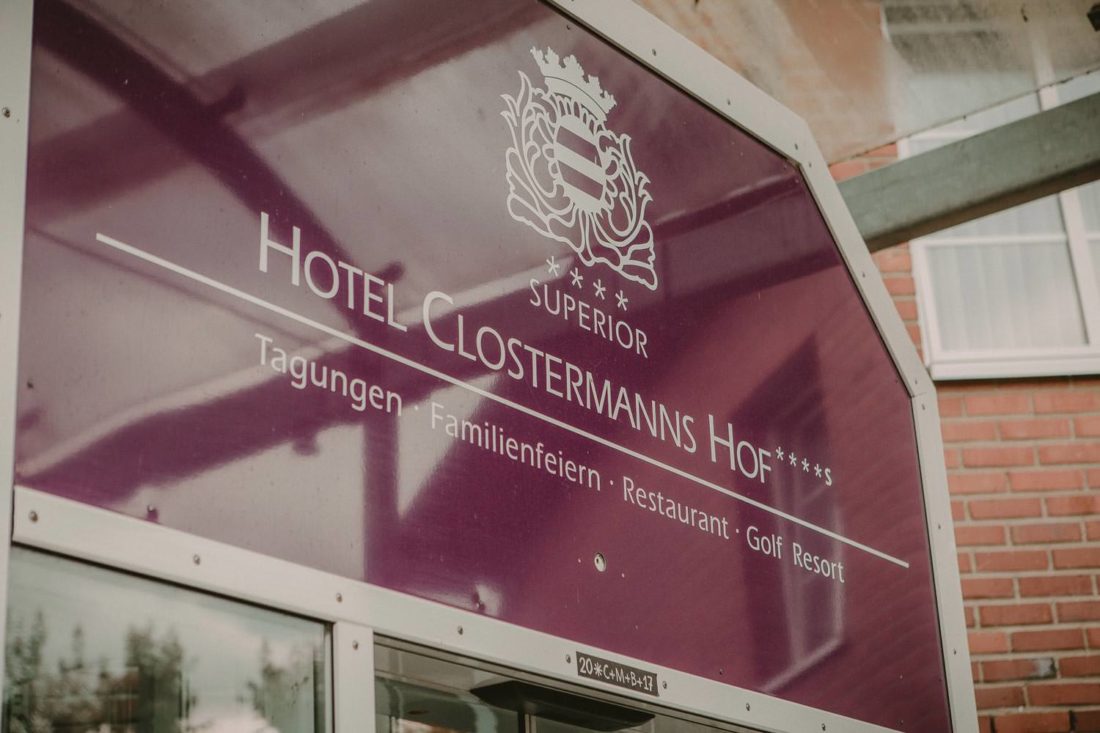 Eingangsschild Hotel Clostermanns Hof 